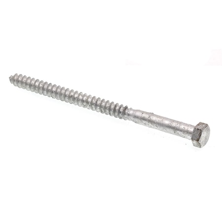 Prime-Line Hex Lag Screw 3/8in X 6in A307 Grade A Hot Dip Galvanized Steel 15PK 9056598